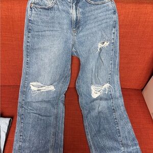 Garage Denim ample Baggy style Distressed Blue Jeans- size 0